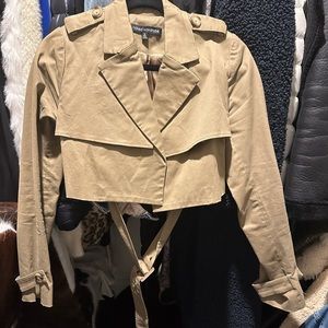 Cropped Naked Wardrobe trench coat